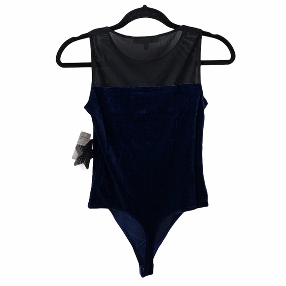 Good American The Mixed Velvet Bodysuit - 2/M - Picture 5 of 8